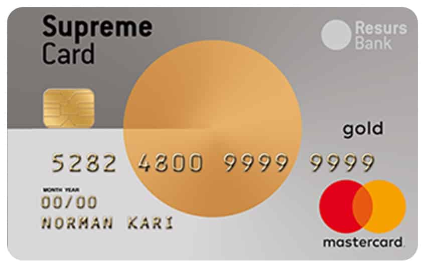 Lån op til  hos Supreme Card Gold
